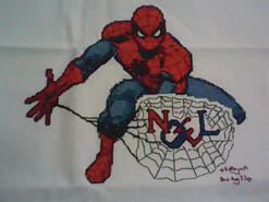 Cross stitch square for Noel's quilt