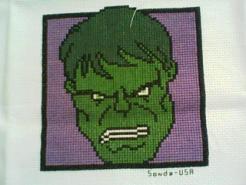 Cross stitch square for Noel's quilt