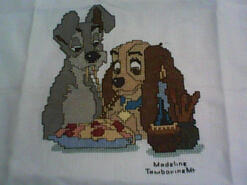 Cross stitch square for Symmie's quilt