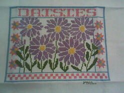 Cross stitch square for Nevaeh's quilt