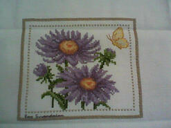Cross stitch square for Nevaeh's quilt
