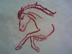 Cross stitch square for Ella W's quilt