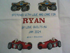 Cross stitch square for Ryan L's quilt