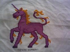 Cross stitch square for Amarlie's quilt
