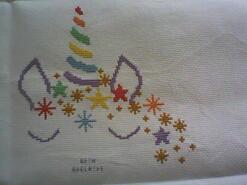 Cross stitch square for Amarlie's quilt