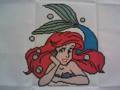 Cross stitch square for Tessa's quilt