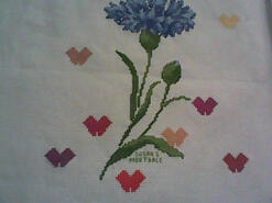 Cross stitch square for Ivani's quilt