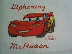 Cross stitch square for Oliver B's quilt