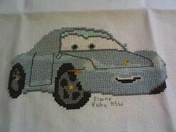 Cross stitch square for Oliver B's quilt