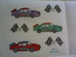 Cross stitch square for Oliver B's quilt