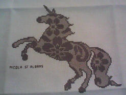Cross stitch square for Amarlie's quilt