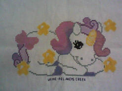 Cross stitch square for Amarlie's quilt