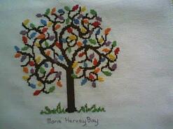 Cross stitch square for any child