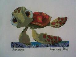 Cross stitch square for Charlotte's quilt