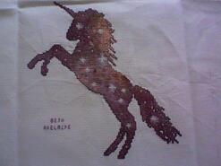 Cross stitch square for Amarlie's quilt