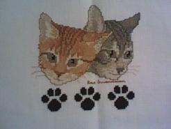Cross stitch square for Kaylee-Jayde's quilt
