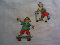 Cross stitch square for any child