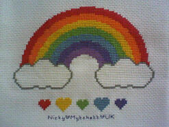 Cross stitch square for any child