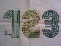 Cross stitch square for any child