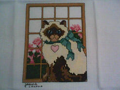 Cross stitch square for Natalie's quilt