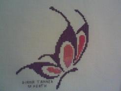 Cross stitch square for Taejarna's quilt