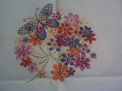 Cross stitch square for Tahani's quilt