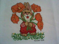 Cross stitch square for any child