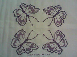Cross stitch square for Ember's quilt