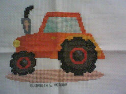 Cross stitch square for Lelahn's quilt