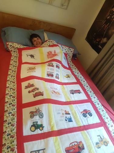 Photo of Nathan Cs quilt
