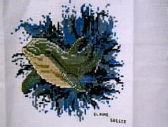Cross stitch square for Darius (E)'s quilt