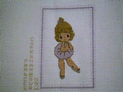 Cross stitch square for (QUILTED) Ballerinas E01's quilt