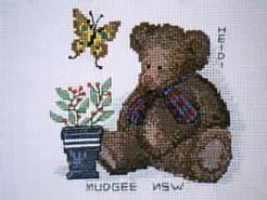 Cross stitch square for Ellie T's quilt