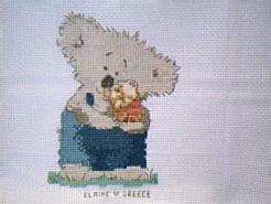 Cross stitch square for Summer's quilt