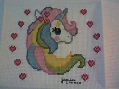 Cross stitch square for Maddison-Rayne B's quilt