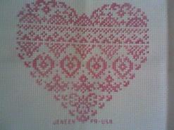 Cross stitch square for Maddison-Rayne B's quilt