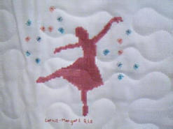 Cross stitch square for (QUILTED) Girl Theme E03's quilt