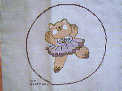 Cross stitch square for (QUILTED) Dance E01's quilt