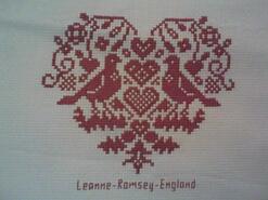 Cross stitch square for Oaklynn's quilt