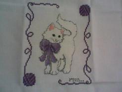 Cross stitch square for Kaylee-Jayde's quilt