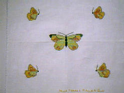 Cross stitch square for (QUILTED) Butterfly E02's quilt