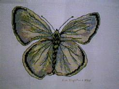 Cross stitch square for (QUILTED) Butterfly E02's quilt