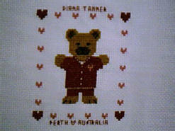 Cross stitch square for Rachel G's quilt