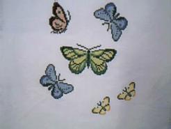 Cross stitch square for (QUILTED) Butterfly E02's quilt