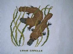 Cross stitch square for Makayla's quilt