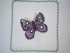 Cross stitch square for (QUILTED) Butterfly E02's quilt