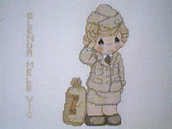 Cross stitch square for any child