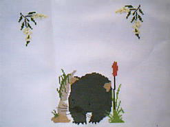 Cross stitch square for Holly's quilt