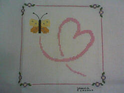 Cross stitch square for Evie U's quilt