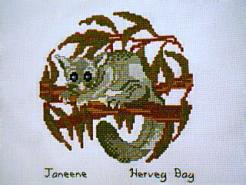 Cross stitch square for Makayla's quilt
